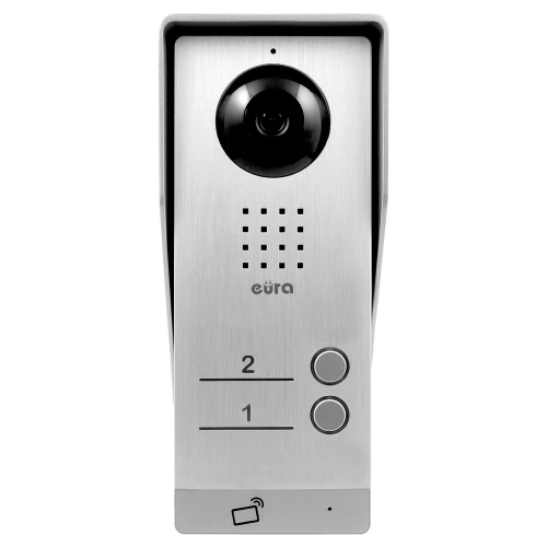 Modular external cassette for EURA VDA-92A3 EURA CONNECT video intercom, two-family, proximity reader