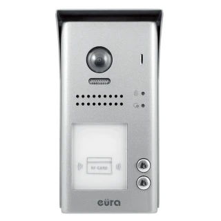 External panel of the Eura VDA-81A5 2EASY video intercom, two-family