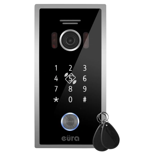 External cassette of the EURA VDA-51C5/P video intercom - 1080p camera, RFID reader