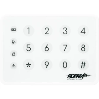 Touch keyboard for Ropam TK-4W zone