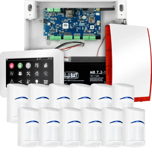 NeoGSM-IP Alarm System, White, 12x sensor, GSM Notification, Wifi
