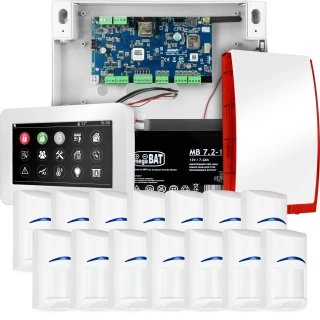 NeoGSM-IP Alarm System, White, 14x sensor, GSM Notification, Wifi