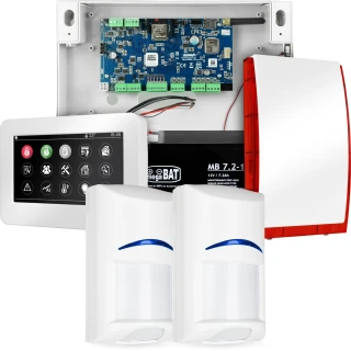 NeoGSM-IP Alarm System, White, 2x sensor, GSM Notification, Wifi