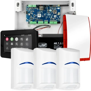 NeoGSM-IP Alarm System, Black, 3x sensor, GSM Notification, Wifi