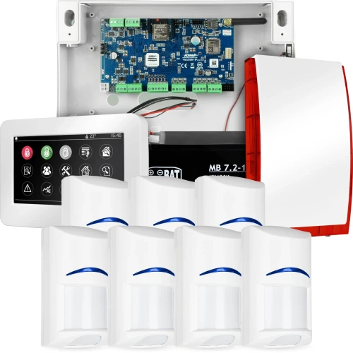 NeoGSM-IP Alarm System, White, 7x sensor, GSM Notification, Wifi