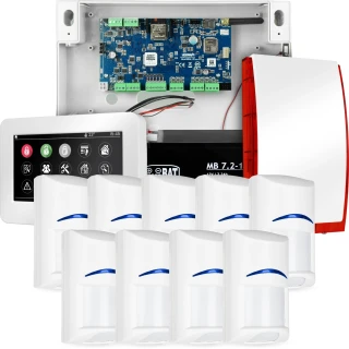 Ropam NeoGSM-IP Alarm Set 9 x Bosch Touch Manipulator TPR-4WS Wifi GSM Sensor Kit
