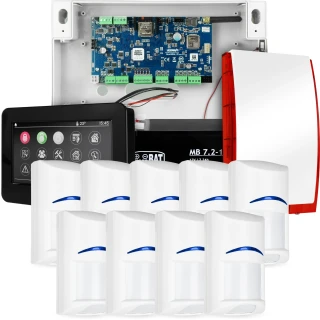 Ropam NeoGSM-IP Alarm Set 9 x Bosch Touch Manipulator TPR-4BS Wifi GSM Sensor Kit