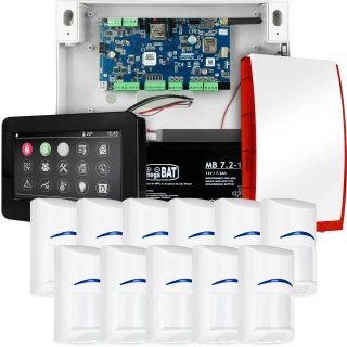 Complete alarm system NEOLTE-IP, 11x BOSCH detector, TPR-4BS-P, GSM WiFi