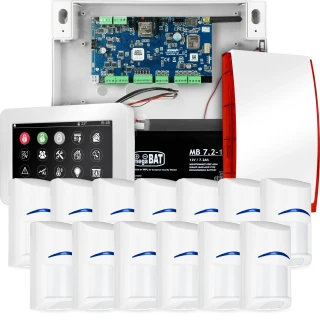 Complete alarm system NEOLTE-IP, 13x BOSCH sensor, TPR-4WS-P, GSM WiFi