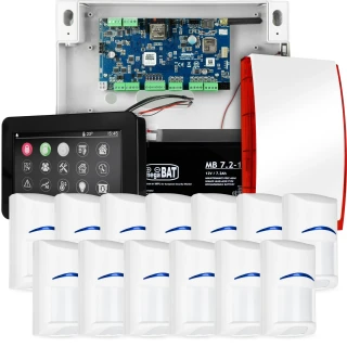 Complete alarm system NEOLTE-IP, 13x BOSCH sensor, TPR-4BS-P, GSM WiFi