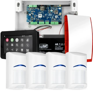 Complete alarm system NEOLTE-IP, 4x BOSCH sensor, TPR-4BS-P, GSM WiFi