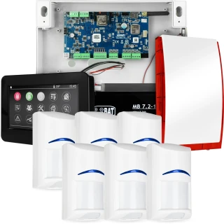 Complete alarm system NEOLTE-IP, 6x BOSCH detector, TPR-4BS-P, GSM WiFi