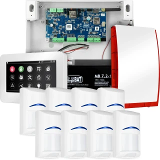 Complete alarm system NEOLTE-IP, 8x BOSCH detector, TPR-4WS-P, GSM WiFi