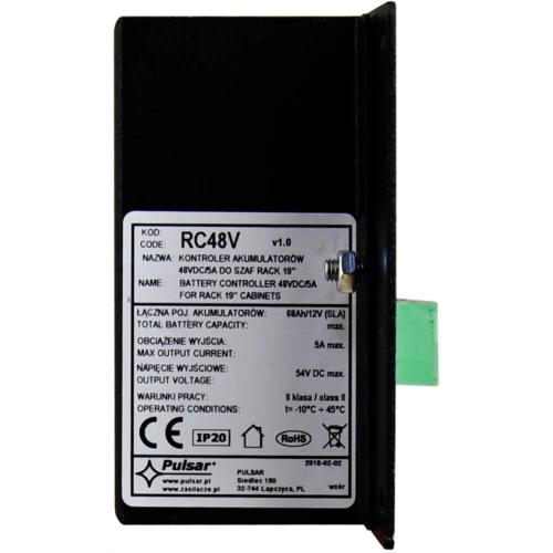 RC48V Battery Controller 48VDC/5A for 19" RACK cabinets