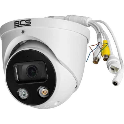 IP dome camera 8Mpx BCS-L-EIP58FCR3L3-AI1(2) with light and sound alarms
