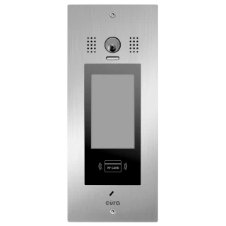 Modular external cassette EURA PRO IP VIP-61A5 multi-apartment, flush-mounted, LCD, RFID reader