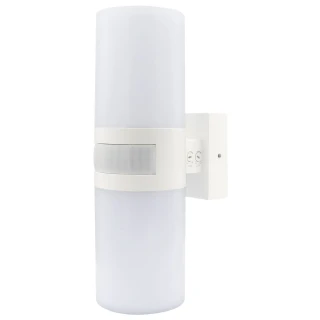 Outdoor wall lamp with motion sensor EL HOME ML-30B7 White - with twilight and PIR sensors