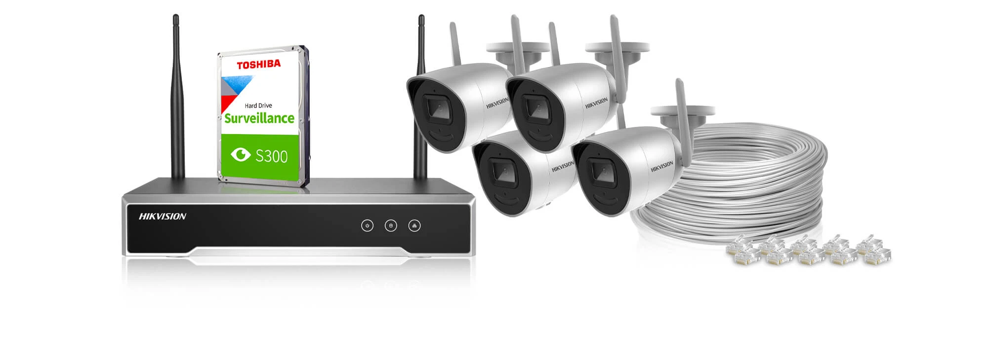 Wireless basic home monitoring kit