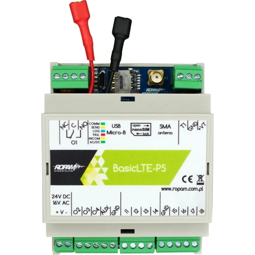 LTE 2G/4G Communication Module, 17-20V/AC, 20-30V/DC BasicLTE-PS-D4M Ropam
