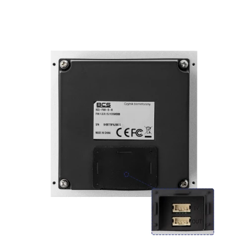 Subordinate fingerprint reader module BCS-PAN-B-N for modular IP video intercom system