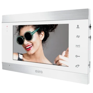 Monitor Eura VDA-01C5 - white LCD 7'' AHD image memory