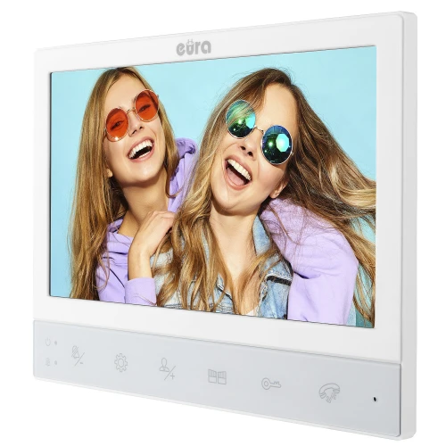Monitor EURA VDA-02C5 - white, LCD 7'', FHD, support for 2 inputs