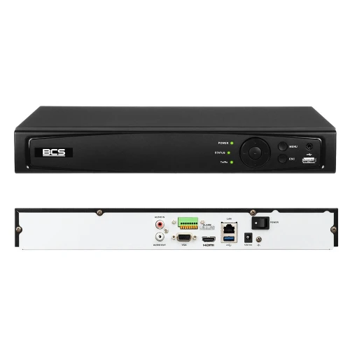 IP Recorder BCS-V-NVR0401A-4KE 4-channel 8Mpx BCS View