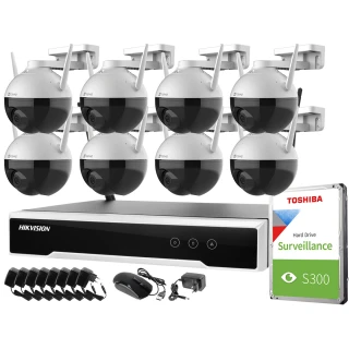 Wireless monitoring set Hikvision Ezviz 8 cameras C8T WiFi FullHD 1TB
