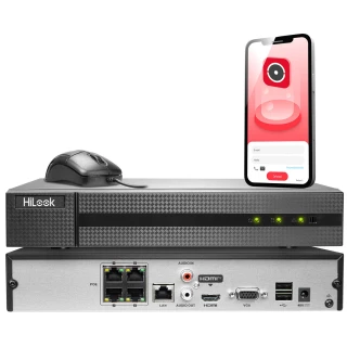 NVR-4CH-5MP/4P IP Network Recorder 4-channel with POE HiLook by Hikvision