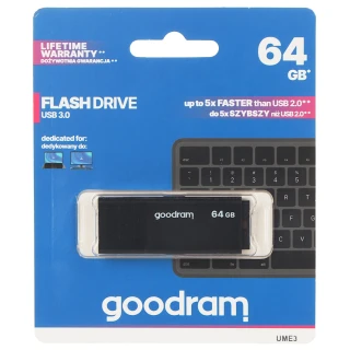 USB Flash Drive FD-64/UME3-GOODRAM 64GB USB 3.0 (3.1 Gen 1)