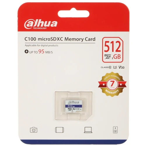 TF-C100/512GB microSD UHS-I Memory Card, SDXC 512GB DAHUA