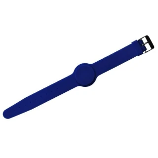Silicone wristband WB-01BE RFID 125KHZ, blue, fastened