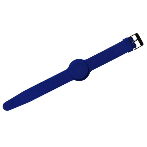 Silicone wristband WB-01BE RFID 125KHZ, blue, fastened