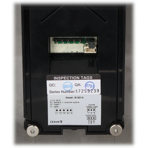 Video intercom integrated with a mailbox S1201A-SKP VIDOS
