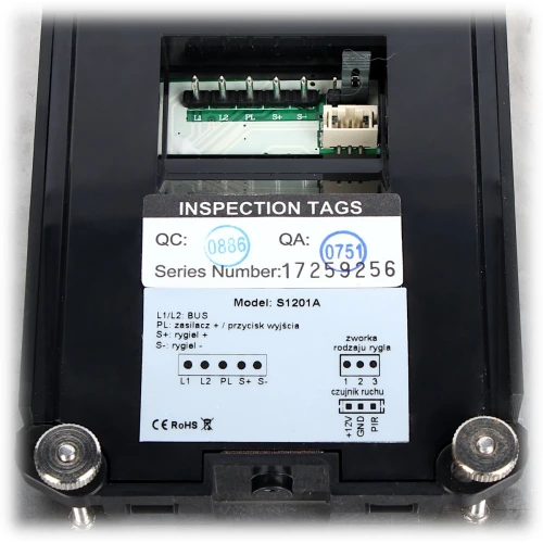 Video intercom integrated with a mailbox S1201A-SKM VIDOS
