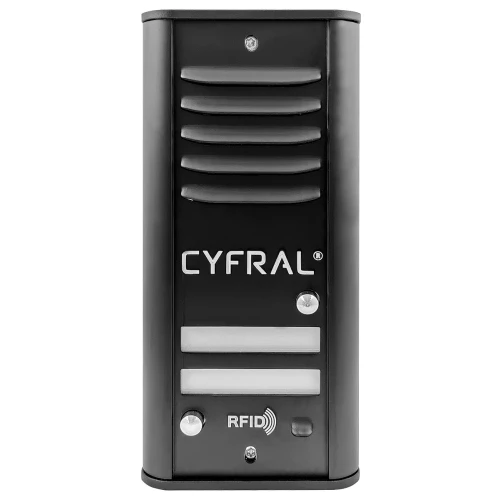 Analog panel CYFRAL 2-tenant COSMO R2 black