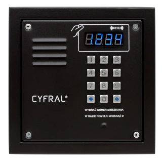 Digital panel CYFRAL PC-2000R black with RFiD reader