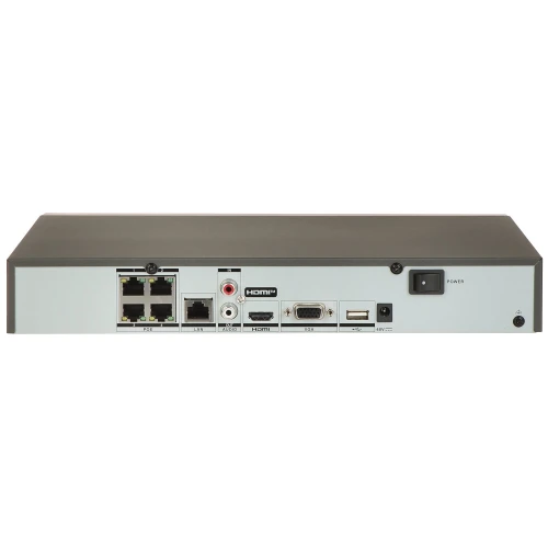 IP Recorder DS-7604NXI-K1/4P 4 channels, 4 PoE ACUSENSE Hikvision