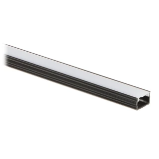 Profile with a shade for LED strips PR-LED/SB2/2M surface-mounted black