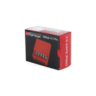 DISEQC 4/1 OUT PRO OPTICUM RED Switch