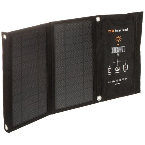 Portable photovoltaic panel travel-SOLAR/21W-USB FOLDABLE VOLT Poland