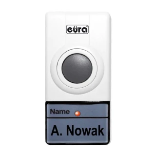 External button for EURA BELL+ WDA-01A3 doorbells, white.