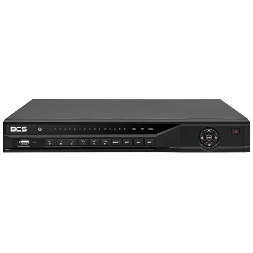IP Recorder 16-channel BCS-L-NVR1602-A-4K-16P-AI BCS LINE with built-in intelligent functions