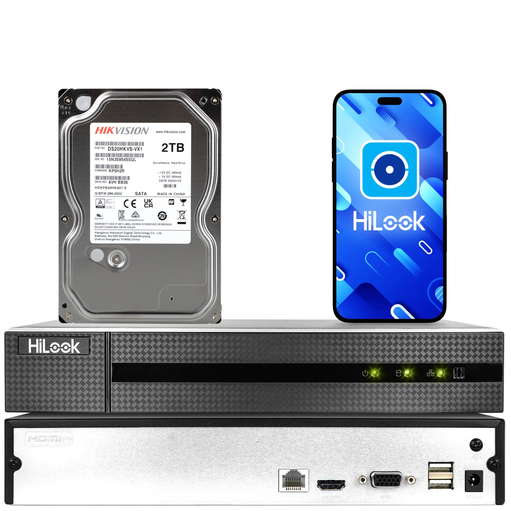  NVR-4CH-5MP/4P Rejestrator IP 4 kanałowy sieciowy z POE HiLook by Hikvision