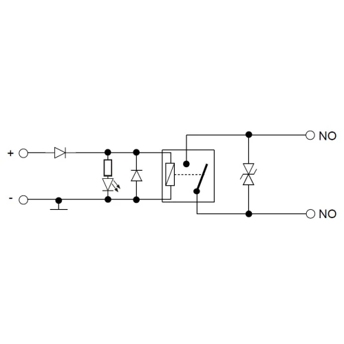 Relay module normally closed PK1-24-ZN
