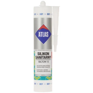 Sanitary silicone SIL-S280-W/ATLAS SILTON S cartridge 280ml White