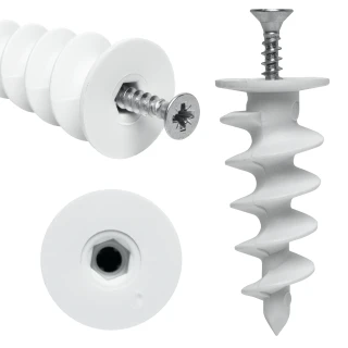 Screws for mounting SM-AD*P100 fiber optic adapters.