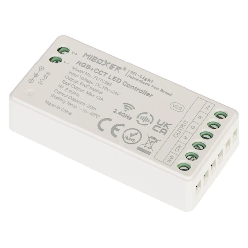 LED lighting controller LED-RGBW-WC/RF 2.4 GHz, RGBCCT (RGBWW) 12... 24V DC MiBOXER / Mi-Light