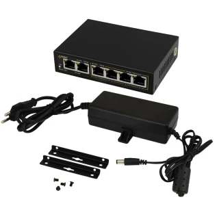 6-port SG64 switch for 4 IP cameras