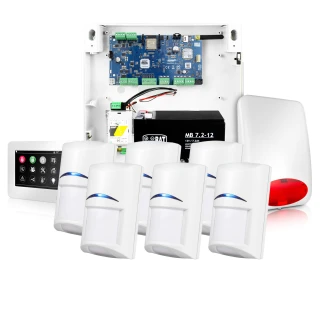 NeoGSM-IP Alarm System, White, 6x Sensor, GSM Notification, Wifi